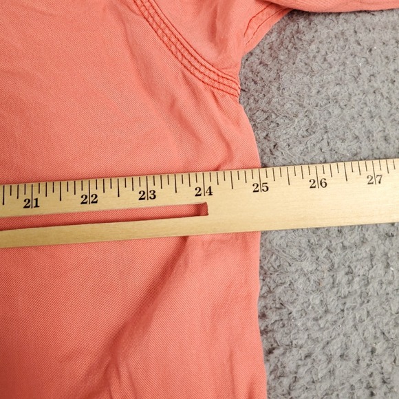 Tommy Bahama Shirt Mens Large Orange Casual Button Up Long Sleeve - Picture 5 of 6